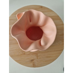 Vase couleur pêche – Design moderne et sculptural