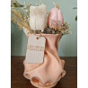 Bouquet de bougies – Roses & fleurs séchées