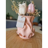 Bouquet de bougies – Roses & fleurs séchées