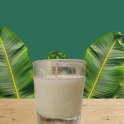 Bougie moyenne en verre
