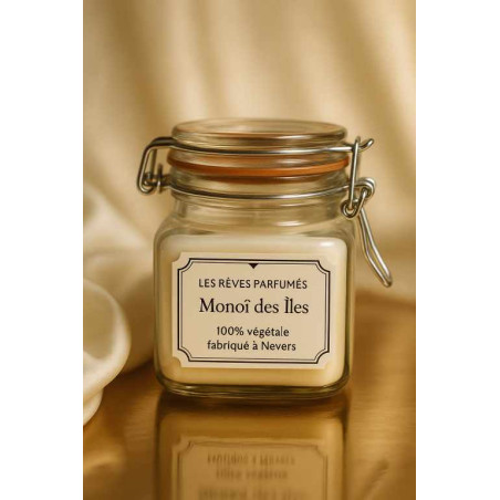 Bougie Monoï des Îles – L’évasion solaire et sensuelle