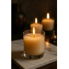 Bougie moyenne en verre